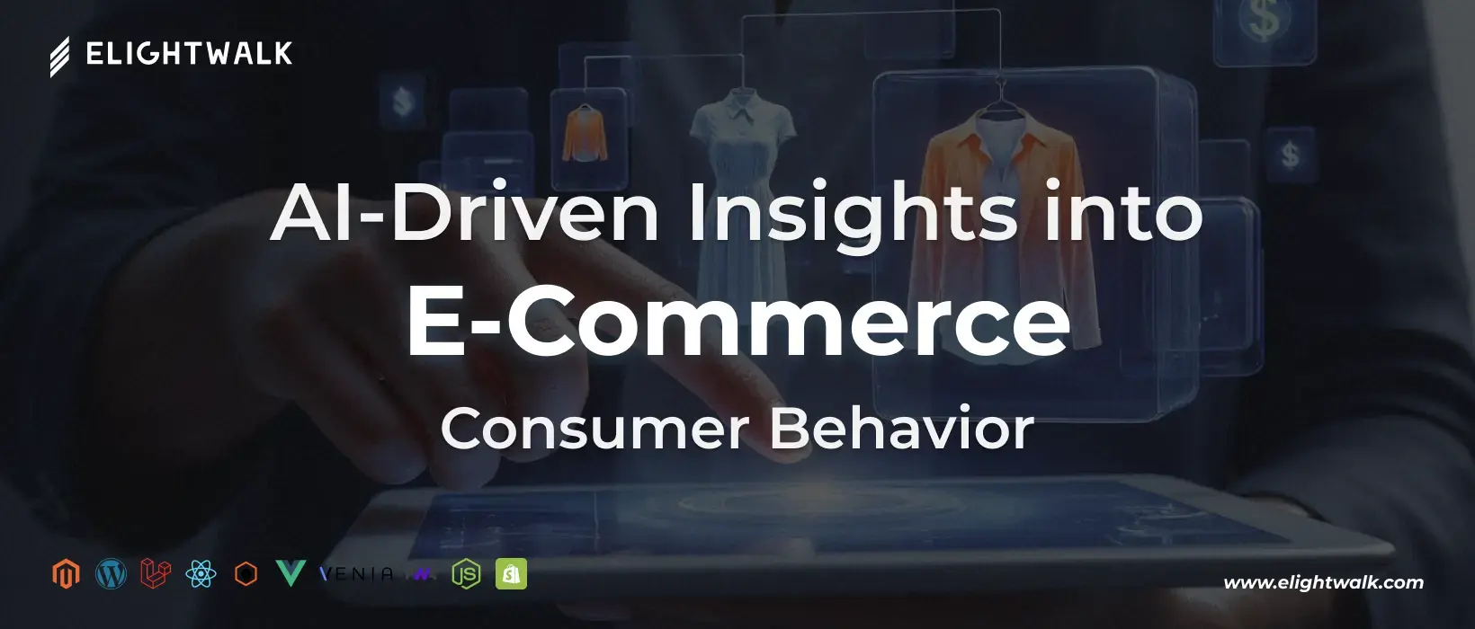 AI analytics dashboard revealing e-commerce consumer behavior patterns and insights
