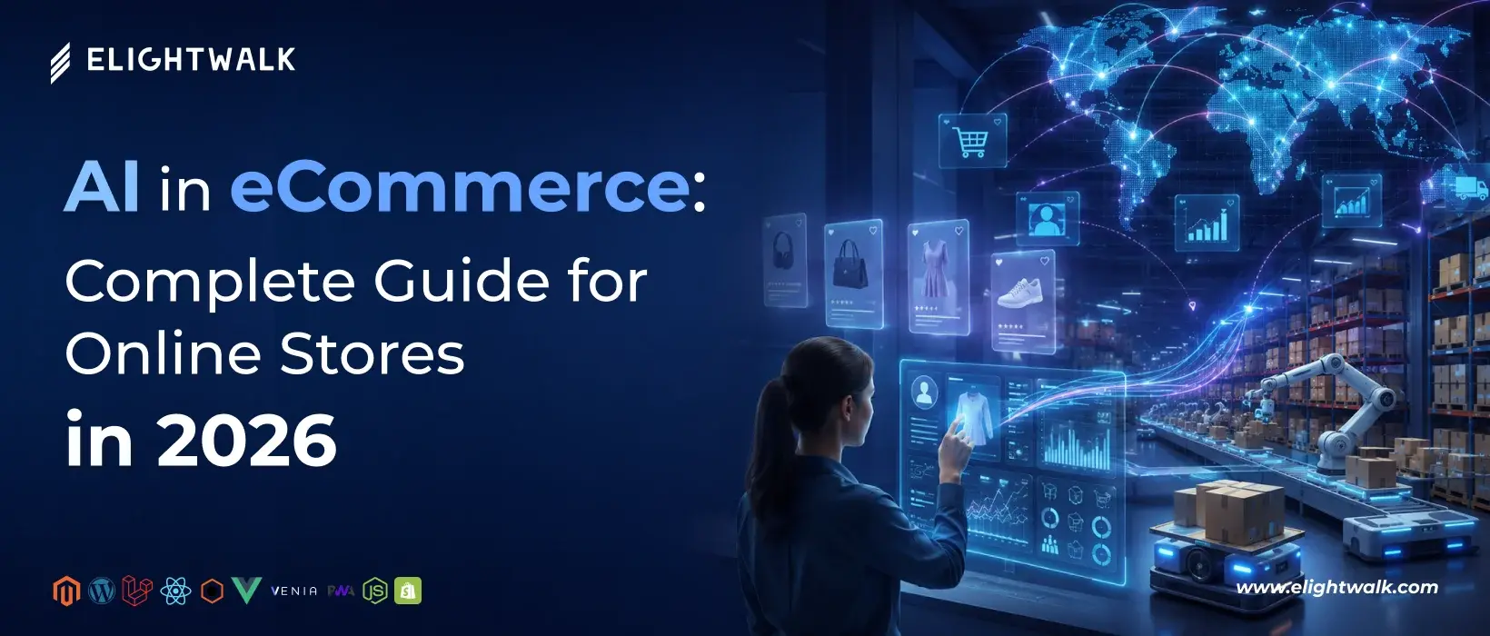 AI technologies improving online store operations, customer experience, and eCommerce growth in 2026