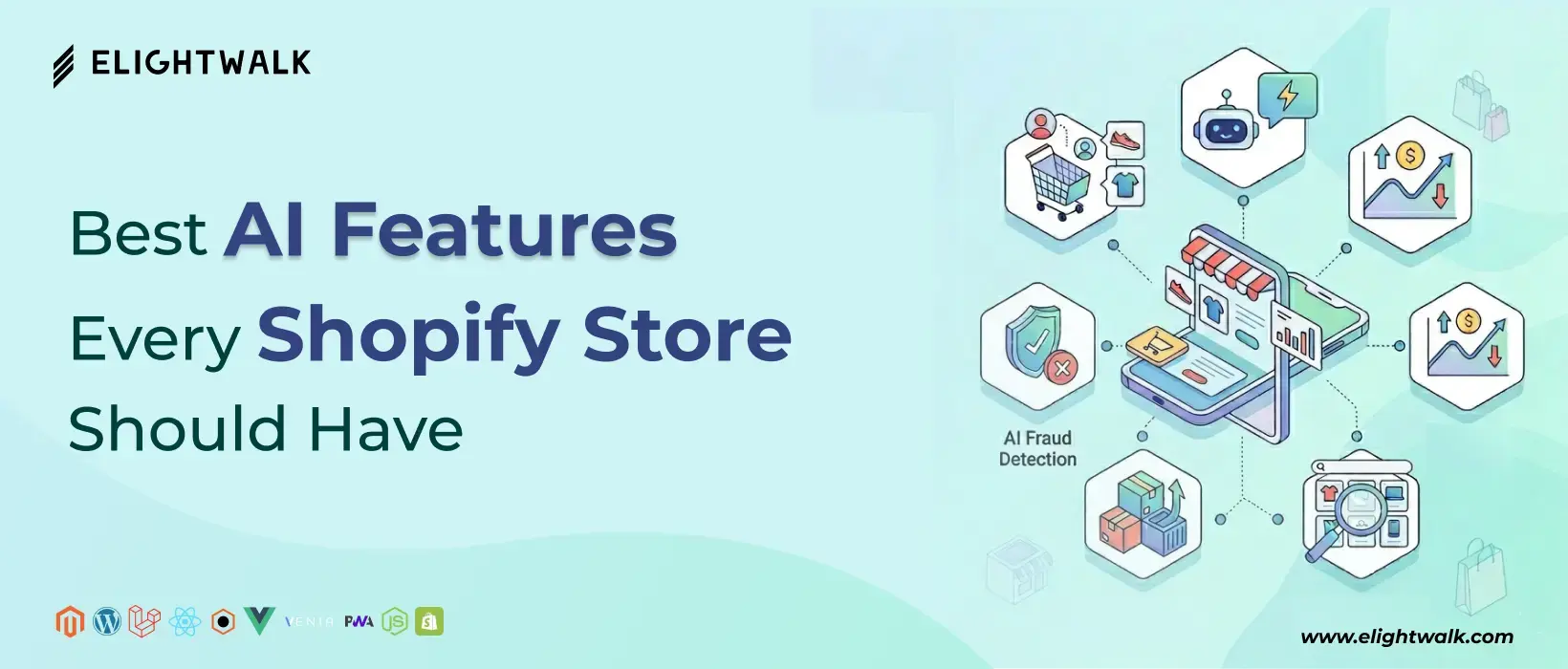 Essential AI features for Shopify stores to improve customer experience, automation, and sales performance