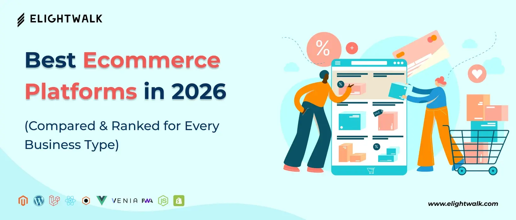Best ecommerce platforms in 2026 compared and ranked for different business types