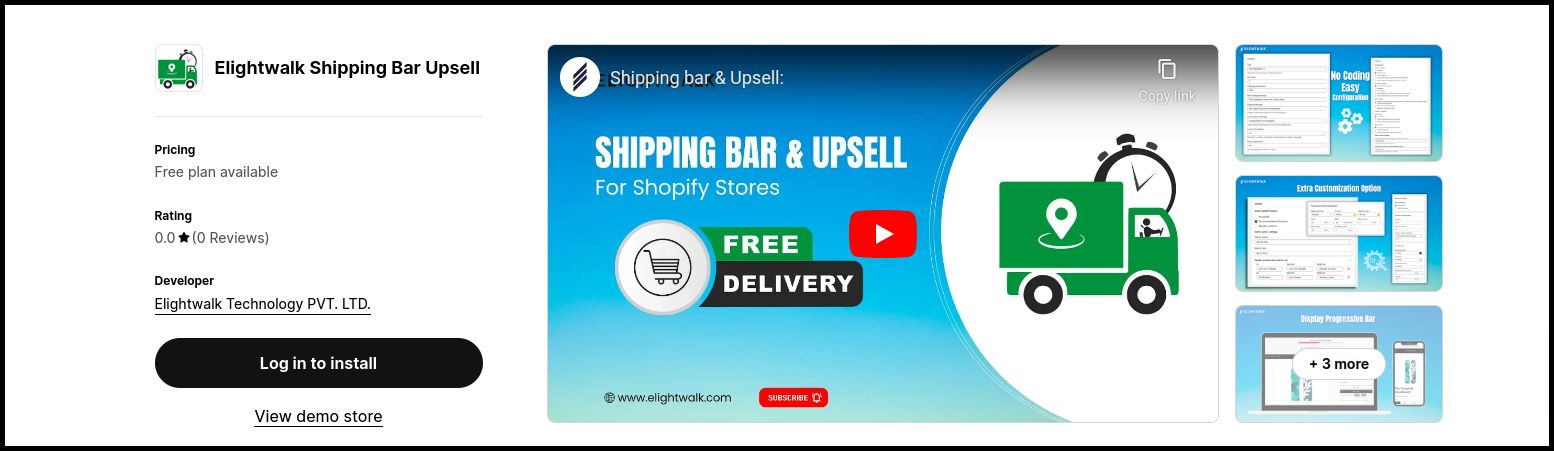 3. Shipping Bar & Upsell