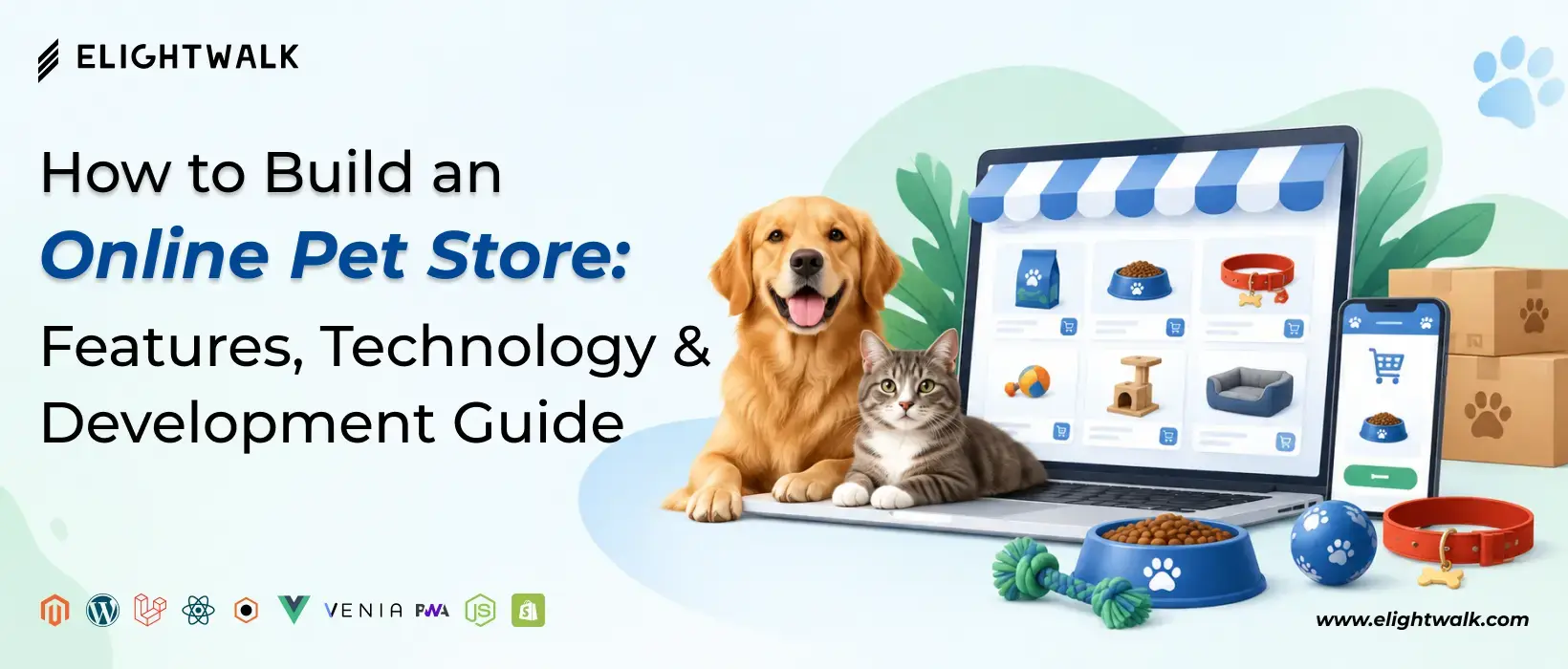 Online pet store features, technology, and development guide