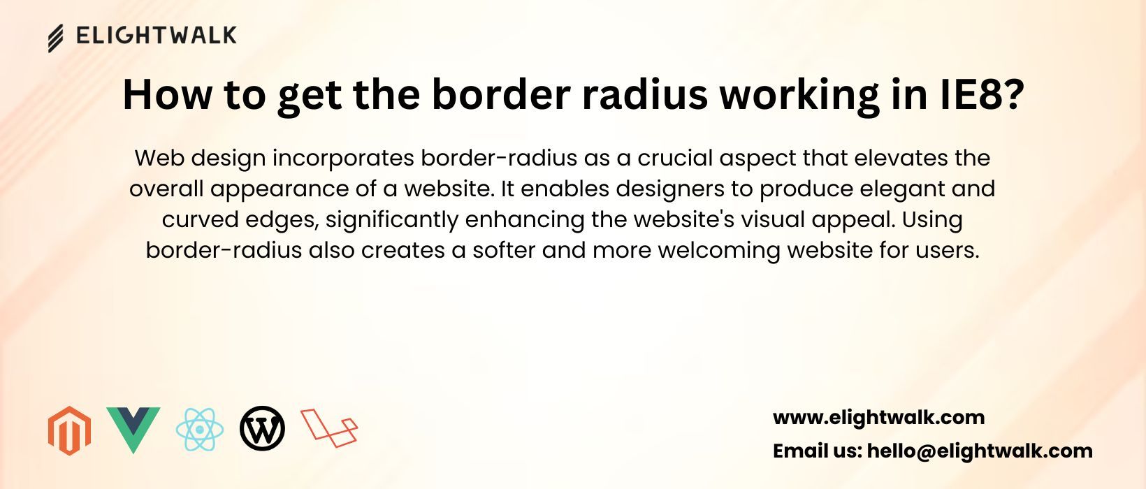 How to get the border radius working in IE8?