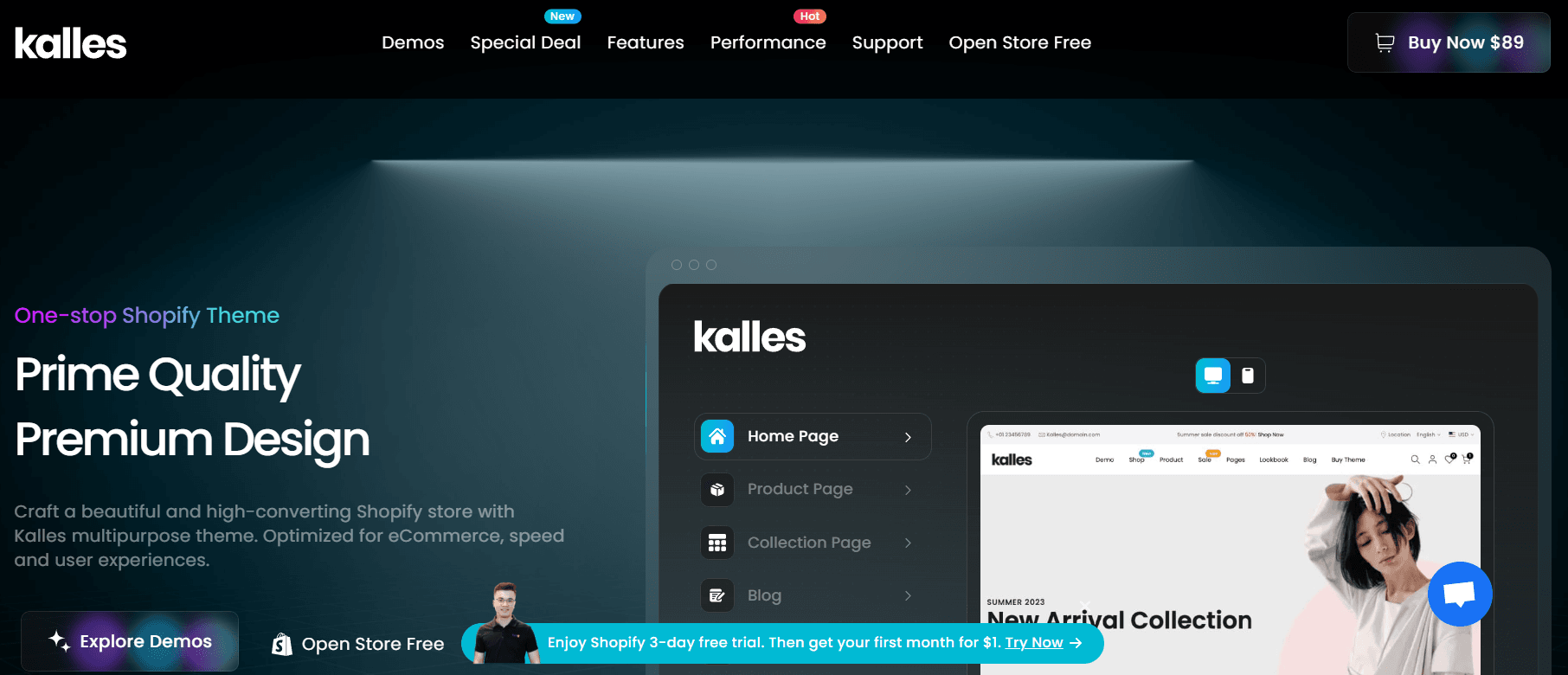 Kalles – Versatile & Affordable Shopify Theme