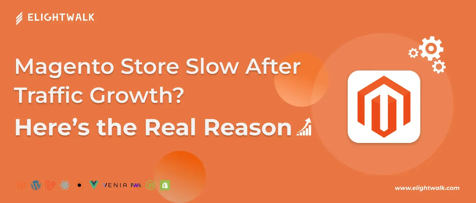 Magento store performance issues after traffic growth explained with common causes like server load, caching, and database bottlenecks