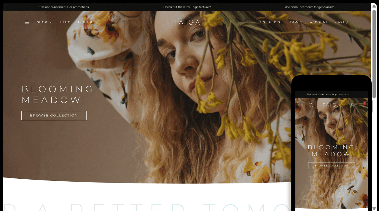 Taiga – Premium Shopify Theme for Fashion