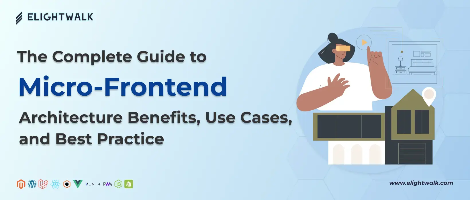 Micro-frontend architecture overview illustrating modular frontend components and how they integrate to build scalable web applications