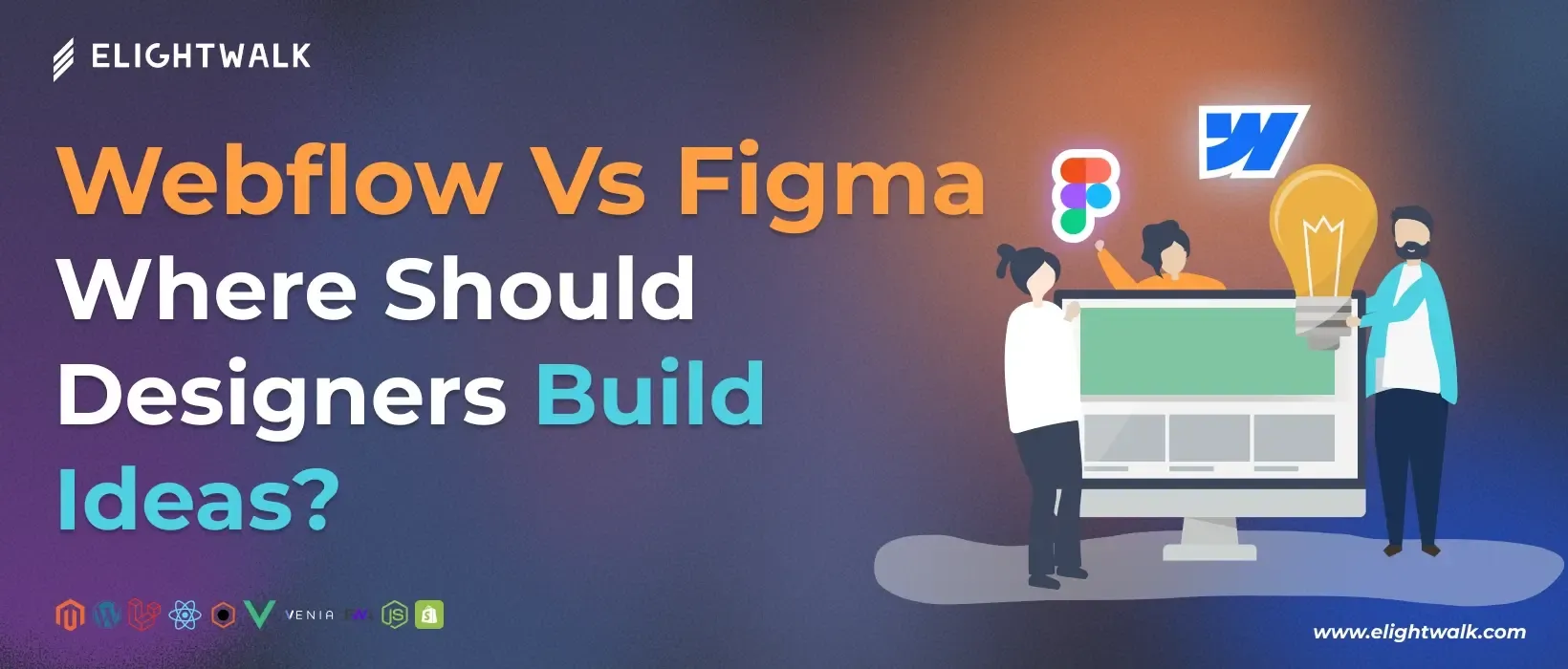 Webflow vs Figma comparison for designers to build and visualize creative ideas