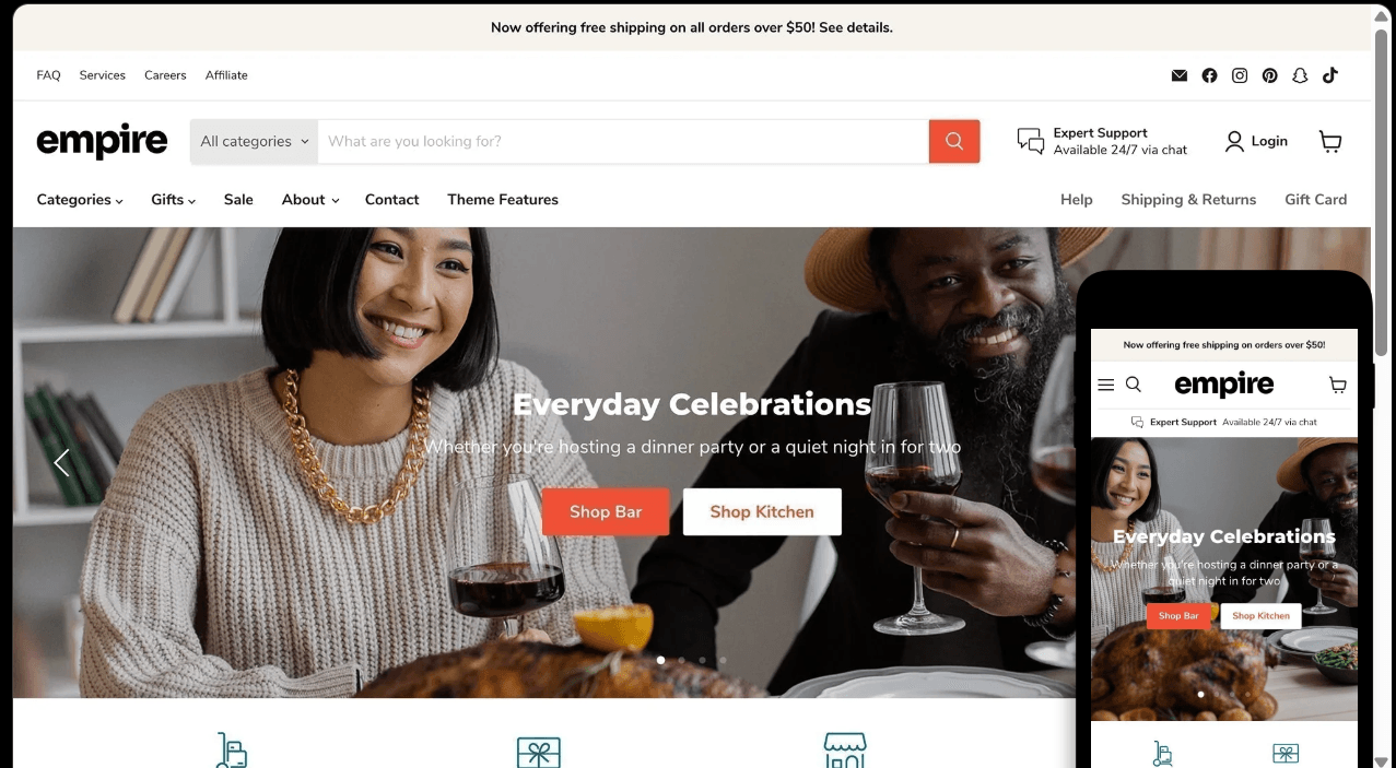 Empire – Scalable Shopify Theme