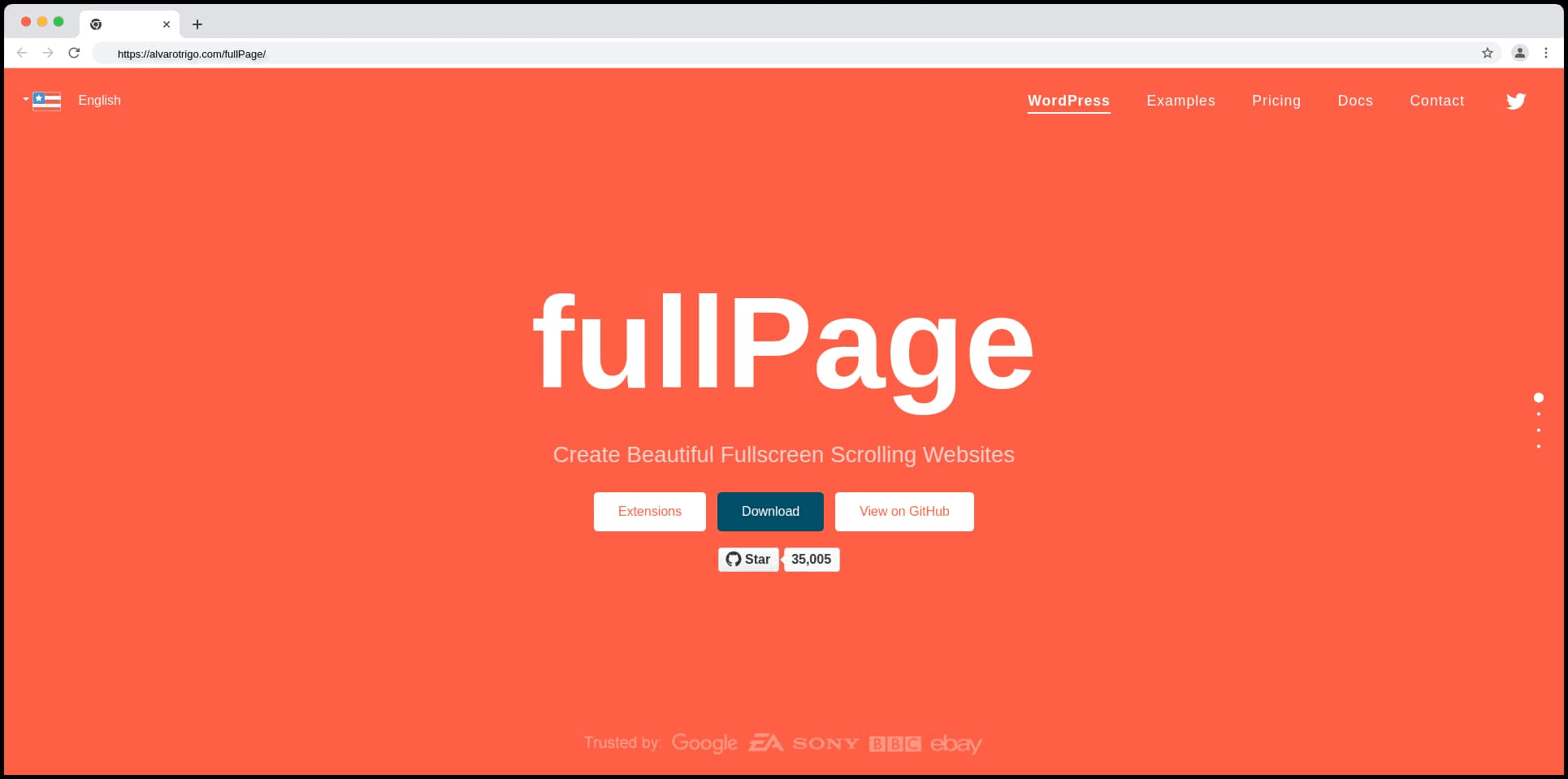 3. Fullpage.js