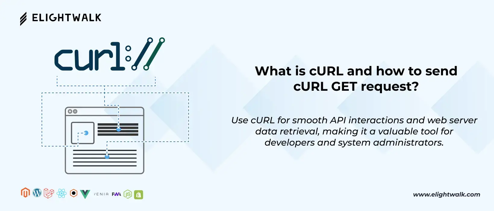 How to sent curl request